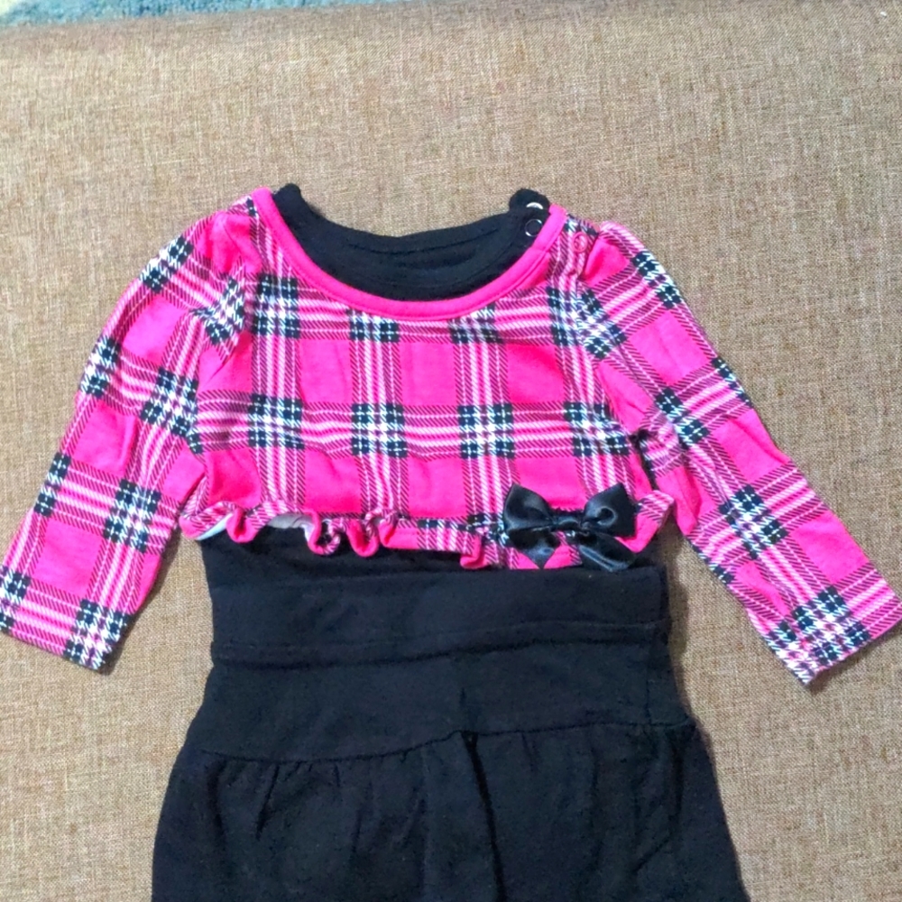 Two piece onesie and pants infant girls